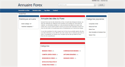 Desktop Screenshot of annuaireforex.fr